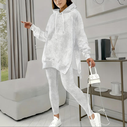 Ptahra Women's Casual Stretch Hoodie Set