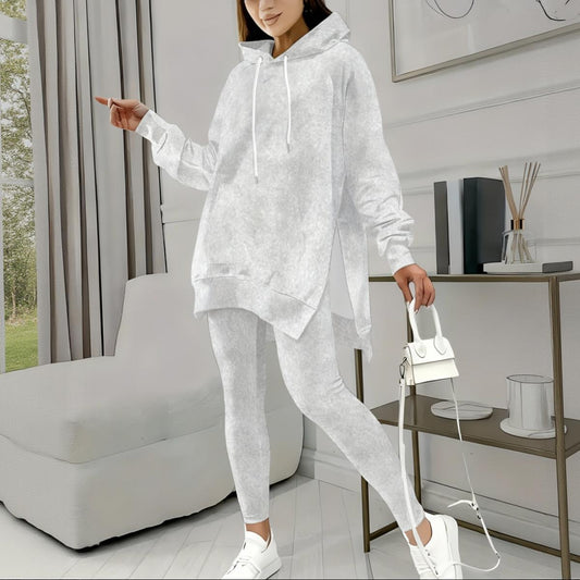 Ptahra Women's Casual Stretch Hoodie Set