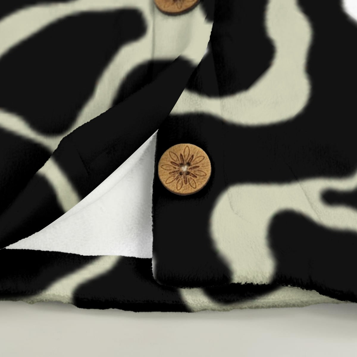 Ptahra Women's Multi-Earth Color Flannel Hoodie with Cat Ears