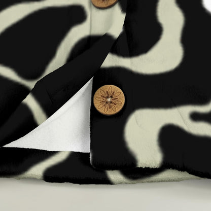 Ptahra Women's Multi-Earth Color Flannel Hoodie with Cat Ears