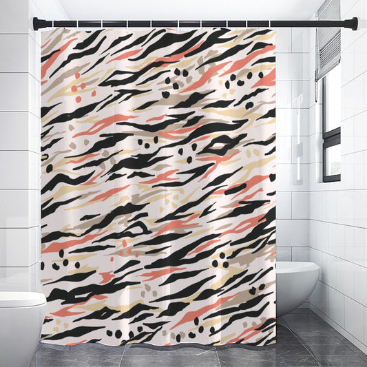 Ptahra B Multi-Color Pattern Shower Curtains