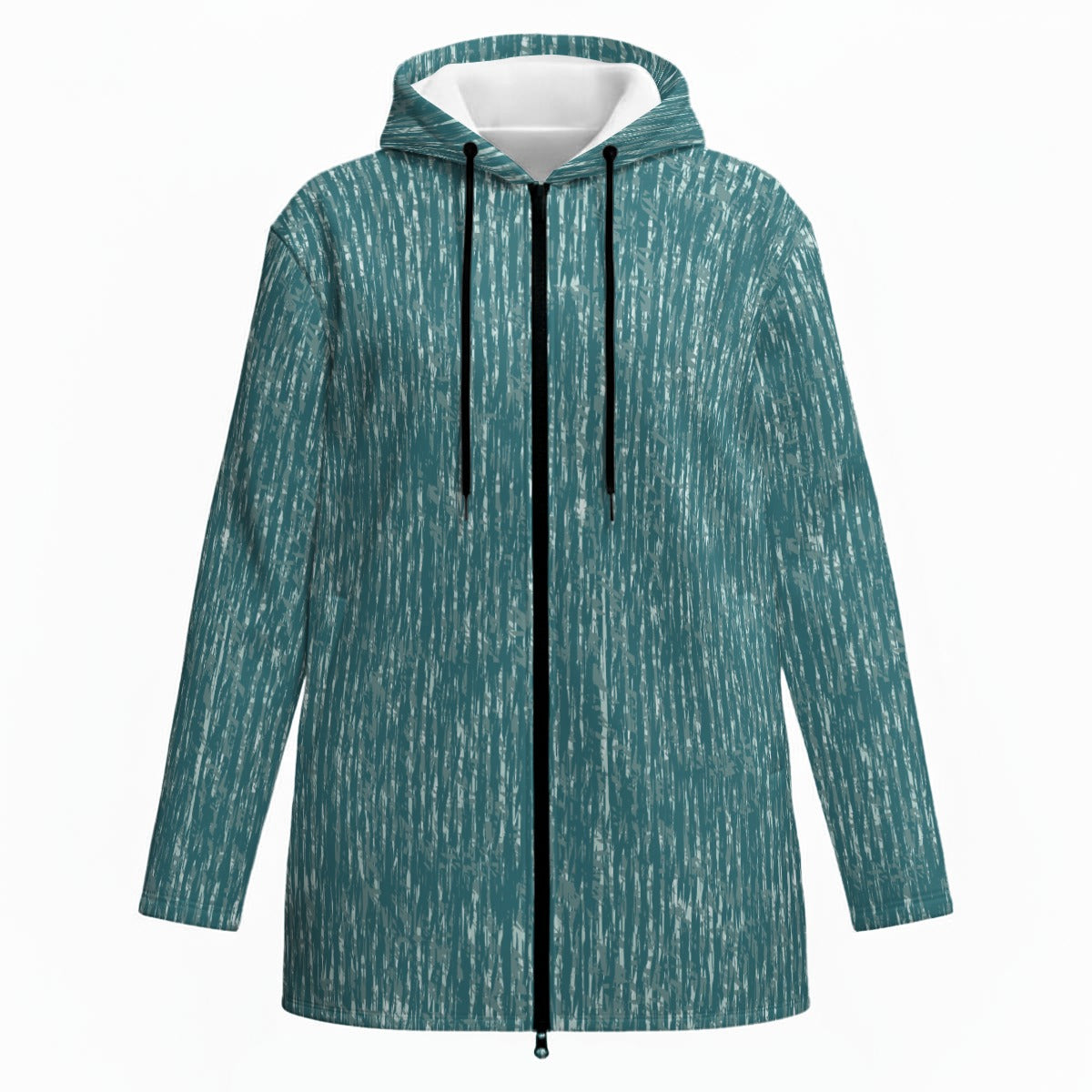 Ptahra Women’s Dark Turquoise Plush Lined Hoodie Jacket