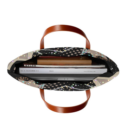 Ptahra B Black/Star Women's Tote Bag | Diving Cloth