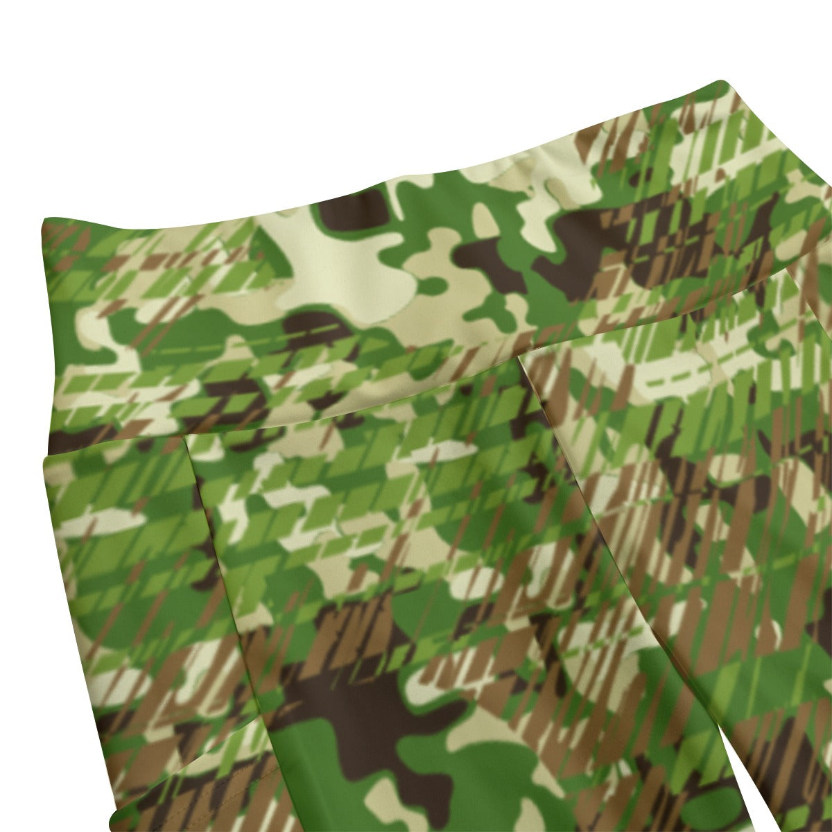 Ptahra B Women's Army Style Type High Waist Leggings With Side Pocket