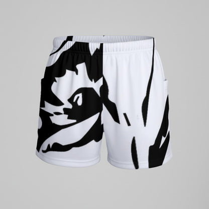 Ptahra Women’s White/Black Floral Sports Dress Set