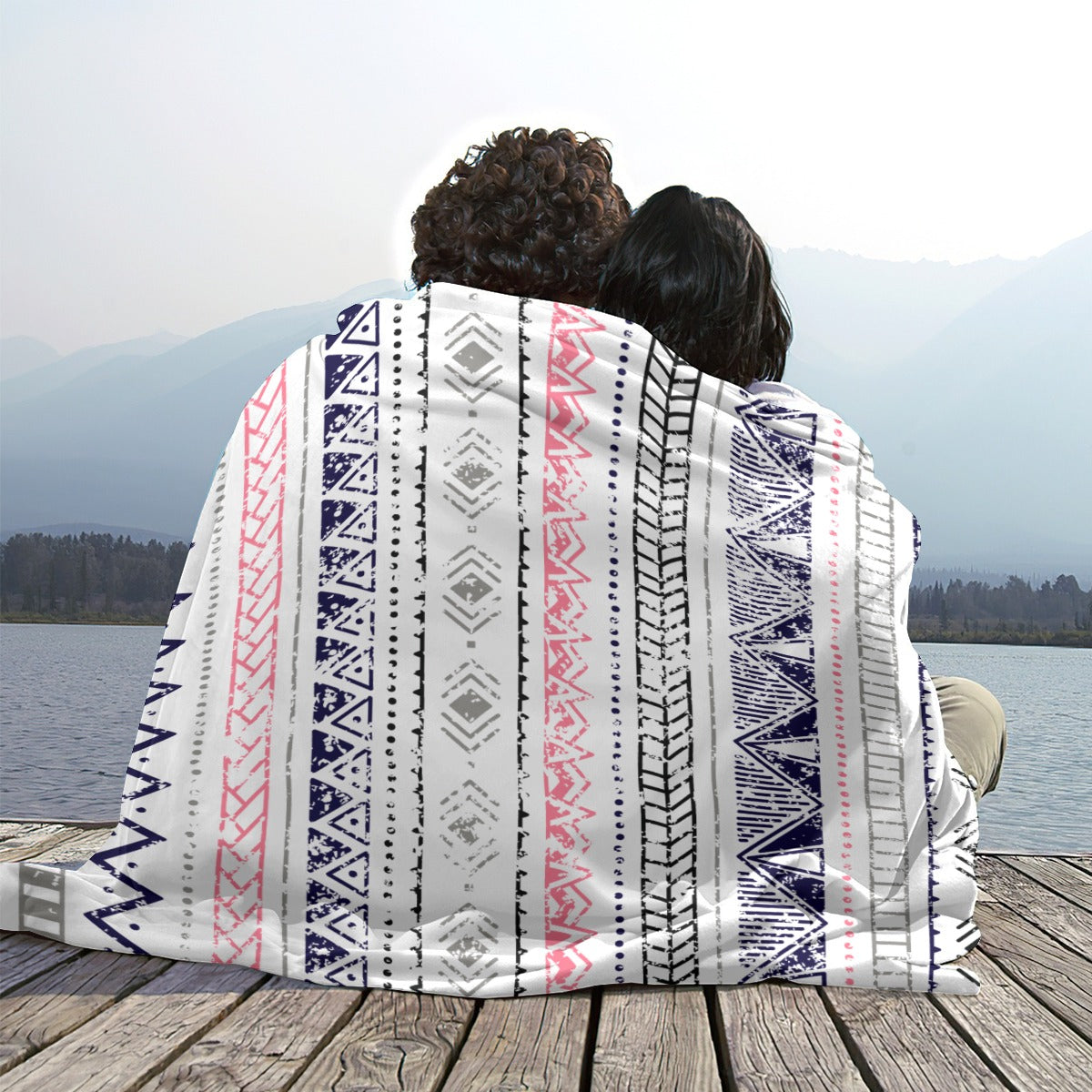 Ptahra Multi-Pattern Single-Side Design Flannel Blanket