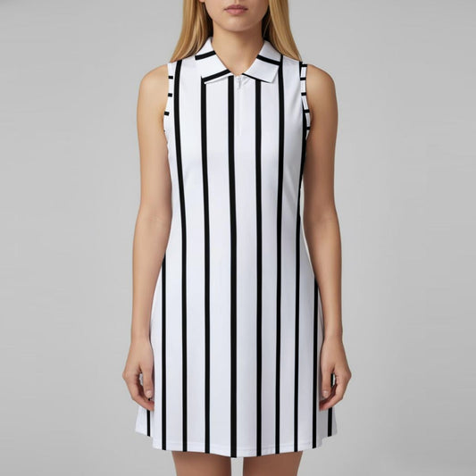 Ptahra Women’s Straight Line Pattern Sports Dress Set