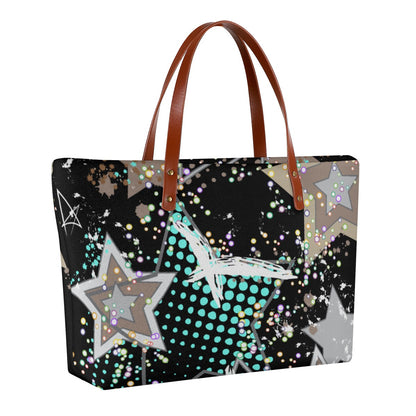 Ptahra B Black/Star Women's Tote Bag | Diving Cloth