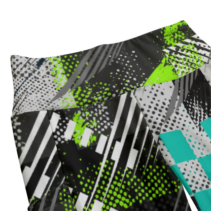 Ptahra B Women's Graphic Sporty Design High Waist Leggings With Side Pocket