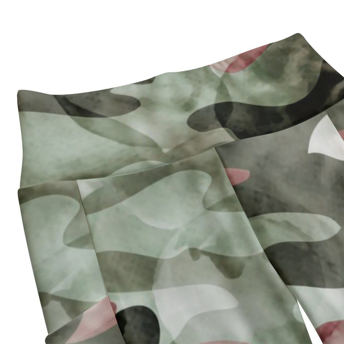 Ptahra B Women's Light Fade Camo Type High Waist Leggings With Side Pocket