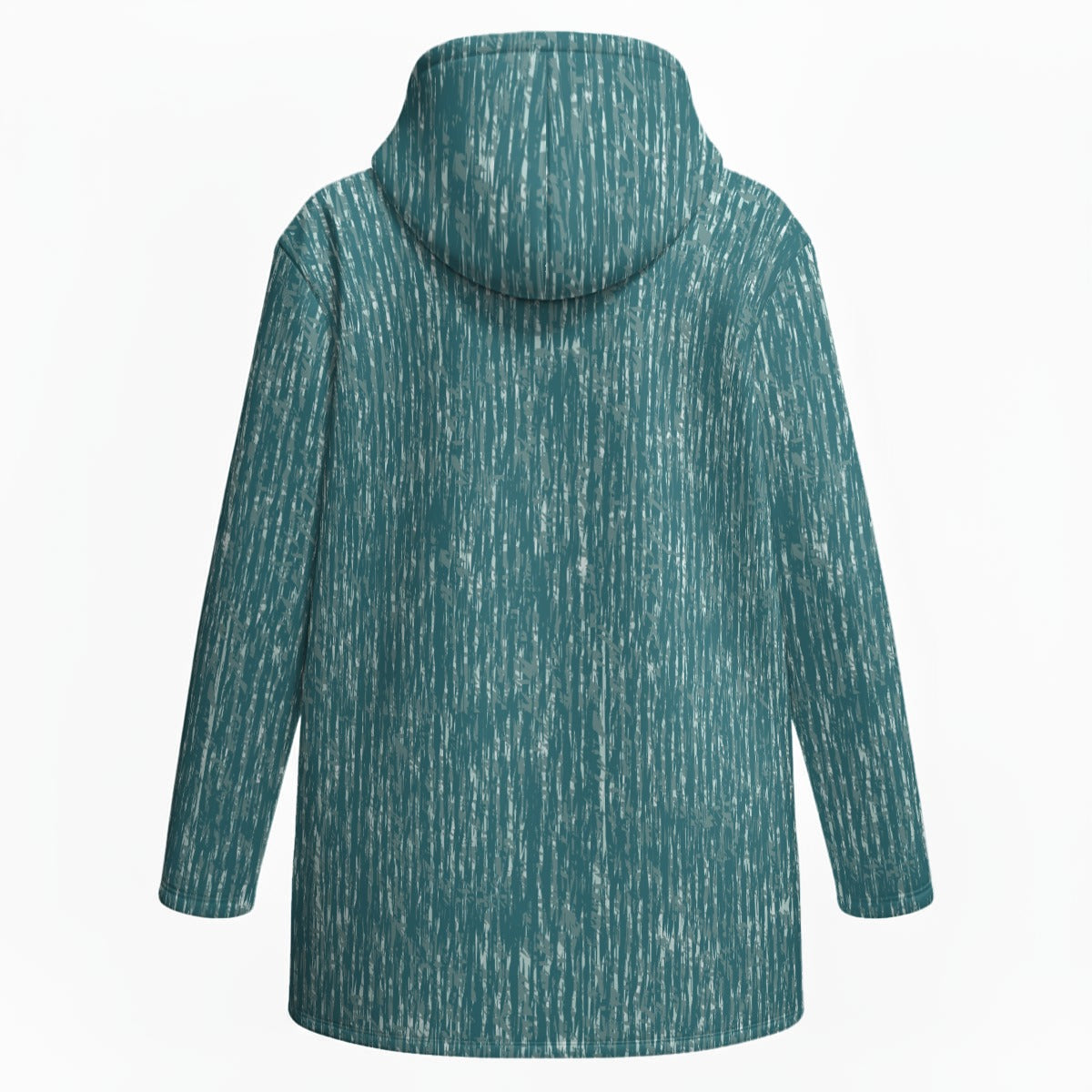 Ptahra Women’s Dark Turquoise Plush Lined Hoodie Jacket