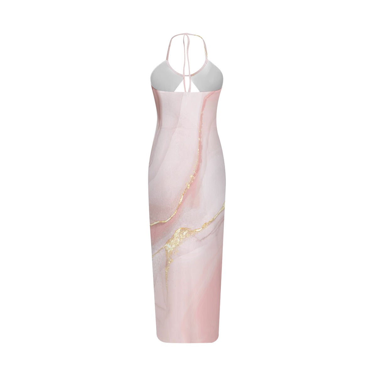 Ptahra Women's Pink Granite Style Sexy Hollow Cami Dress