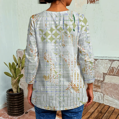 Ptahra B Women's Elegant Art Faux Sweater Cardigan