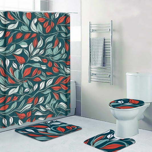 Ptahra B Multi-Leaf Pattern Four-piece Bathroom