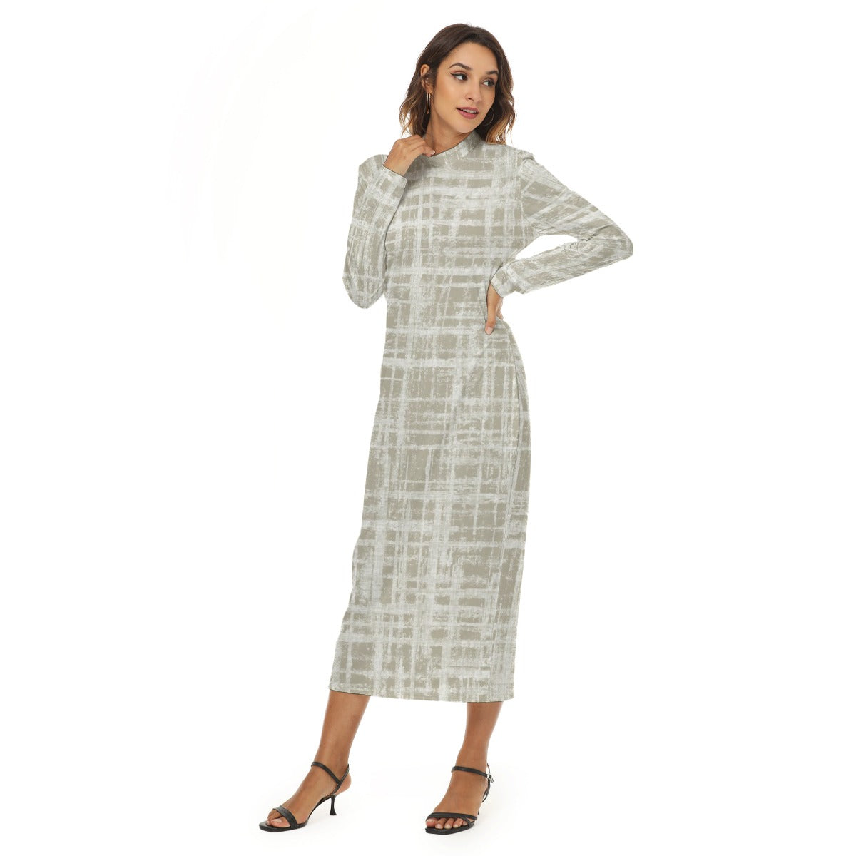 Ptahra B Line Scetch Pattern Women's Hip Dress