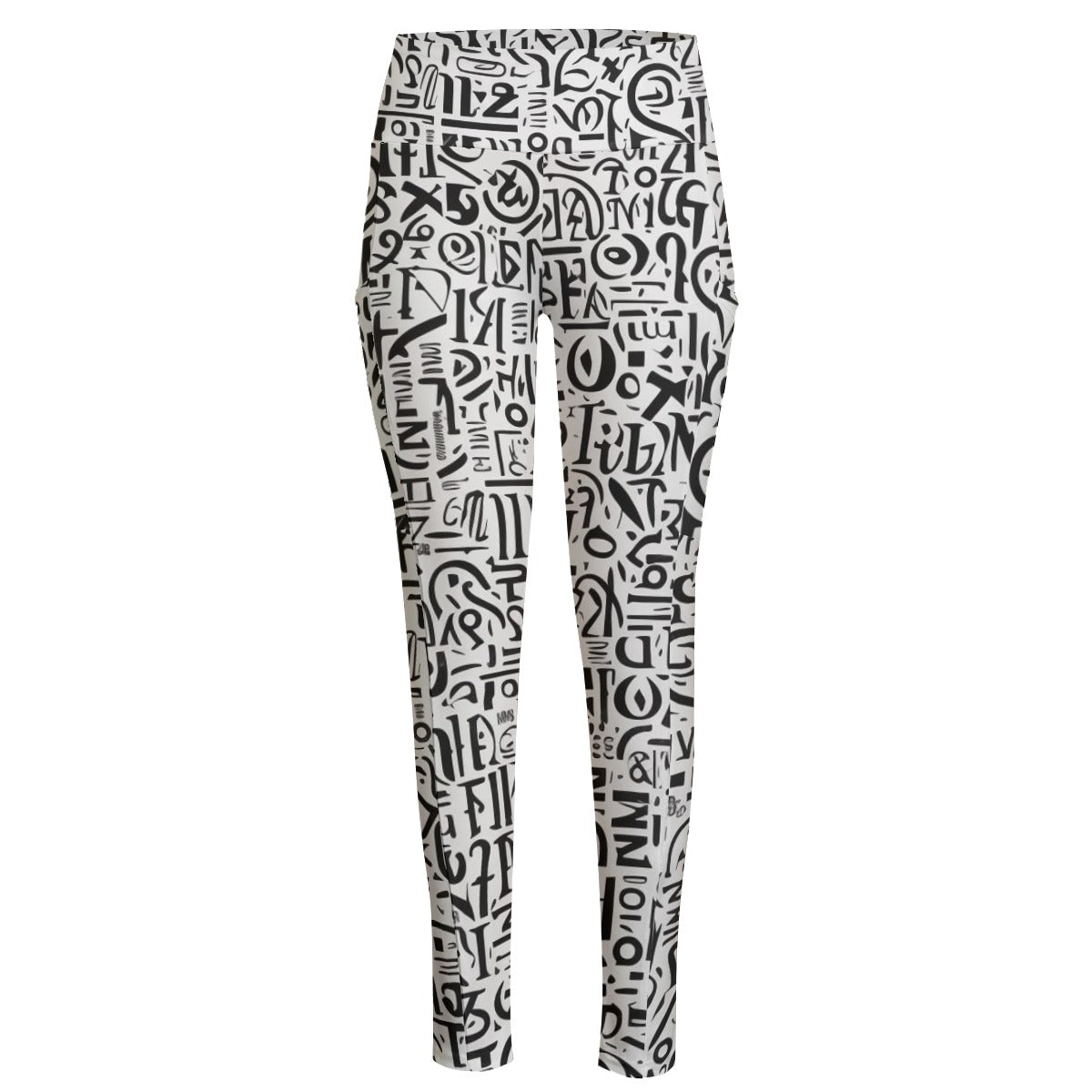 Ptahra B Women's Bold High Waist Leggings With Side Pocket