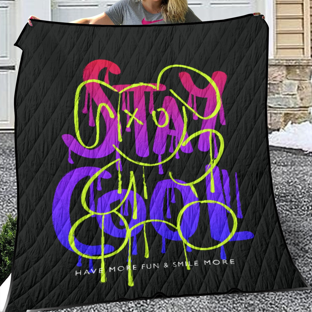 Ptahra B "Stay Cool" Play More Lightweight & Breathable Quilt With Edge-Wrapping Strips