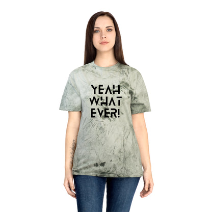 Ptahra Vibrant Statement T-Shirt with 'Yeah Whatever' Design, Trendy Casual Wear, Gift for Friends, Summer Style, Streetwear Essential
