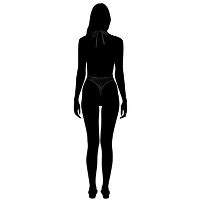 Women's Black Jumpsuit Swimwear