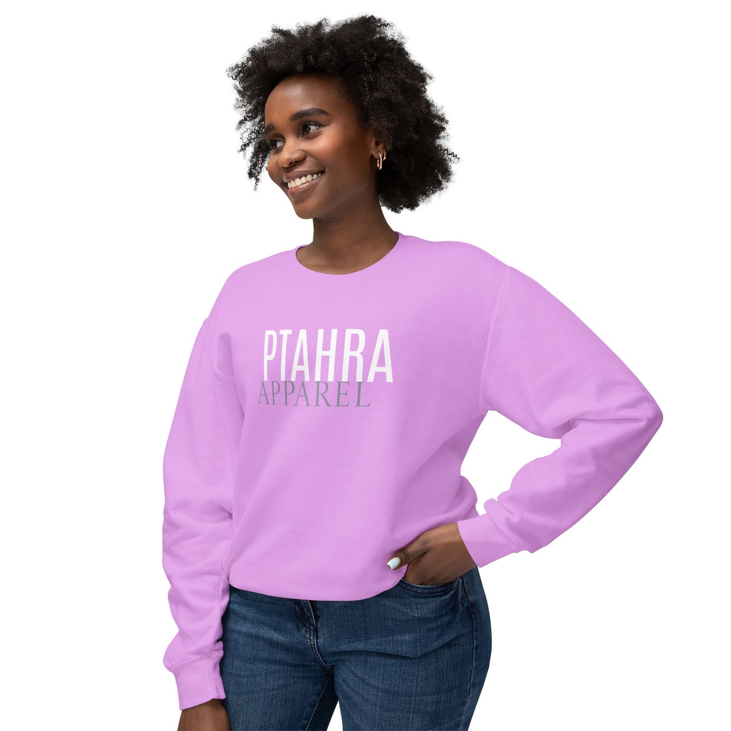 Ptahra Apparel Trendy Lightweight Crewneck Sweatshirt - Perfect for Everyday Wear, Cozy Lounging, Casual Outings, Gift for Her/Him, Fashion Staple
