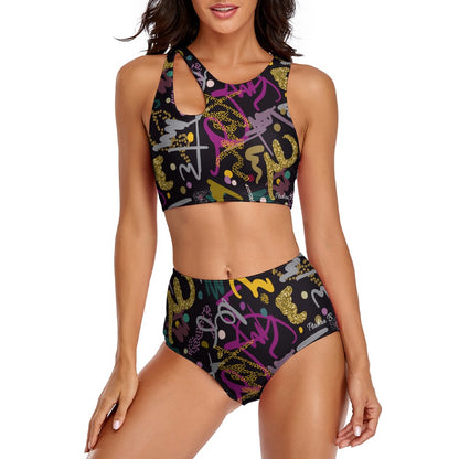 Women's Art/Graphic Design Split Swimsuit