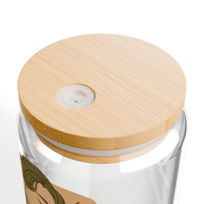 Ptahra B Trendy Reusable Sipper Glass, 16oz