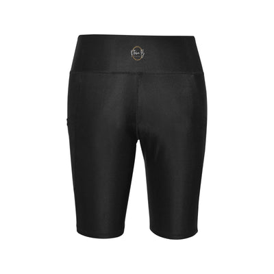 Ptahra B Women's Black Workout Half Tights