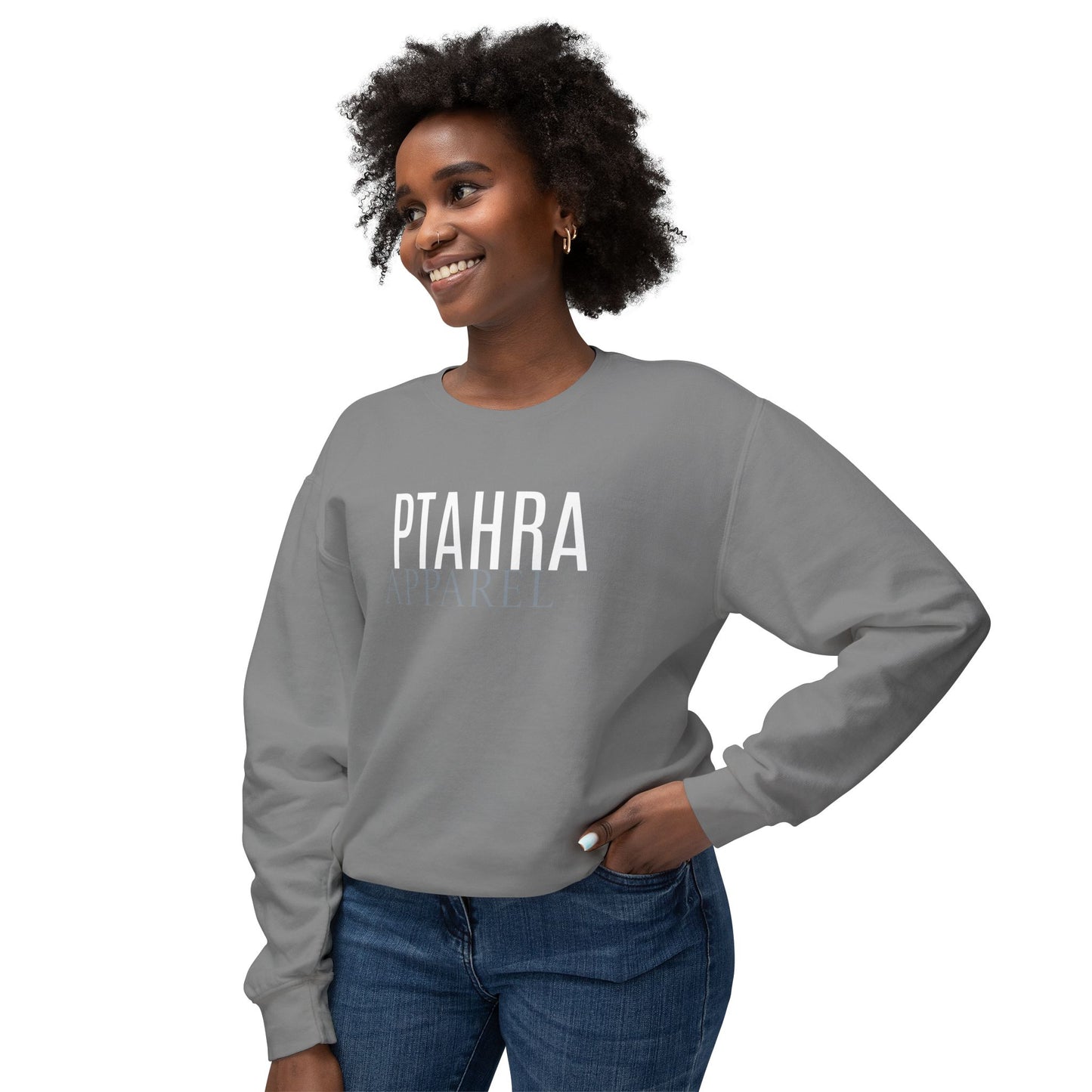 Ptahra Apparel Trendy Lightweight Crewneck Sweatshirt - Perfect for Everyday Wear, Cozy Lounging, Casual Outings, Gift for Her/Him, Fashion Staple