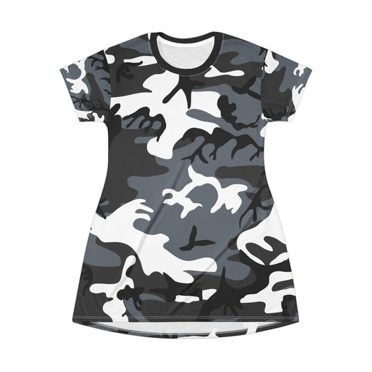 Ptahra B Camo Chic T-Shirt Dress
