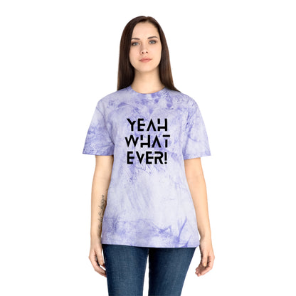Ptahra Vibrant Statement T-Shirt with 'Yeah Whatever' Design, Trendy Casual Wear, Gift for Friends, Summer Style, Streetwear Essential