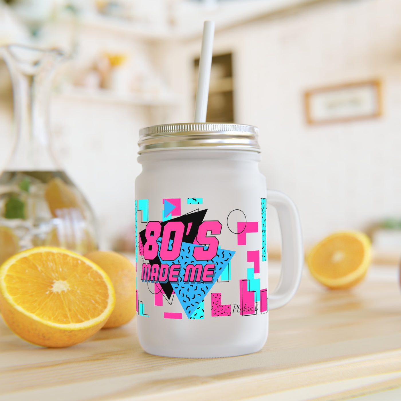 Ptahra B 80's Retro Mason Jar