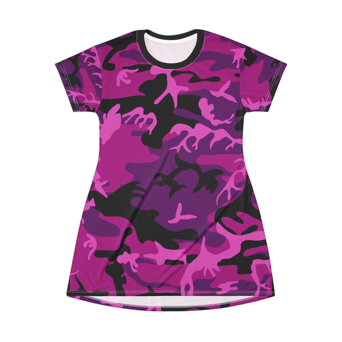 Ptahra B Fierce Purple Camo T-Shirt Dress