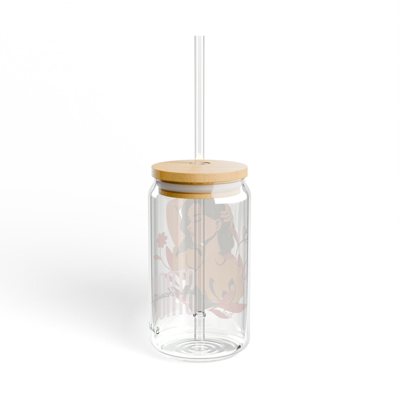 Ptahra B Trendy Reusable Sipper Glass, 16oz