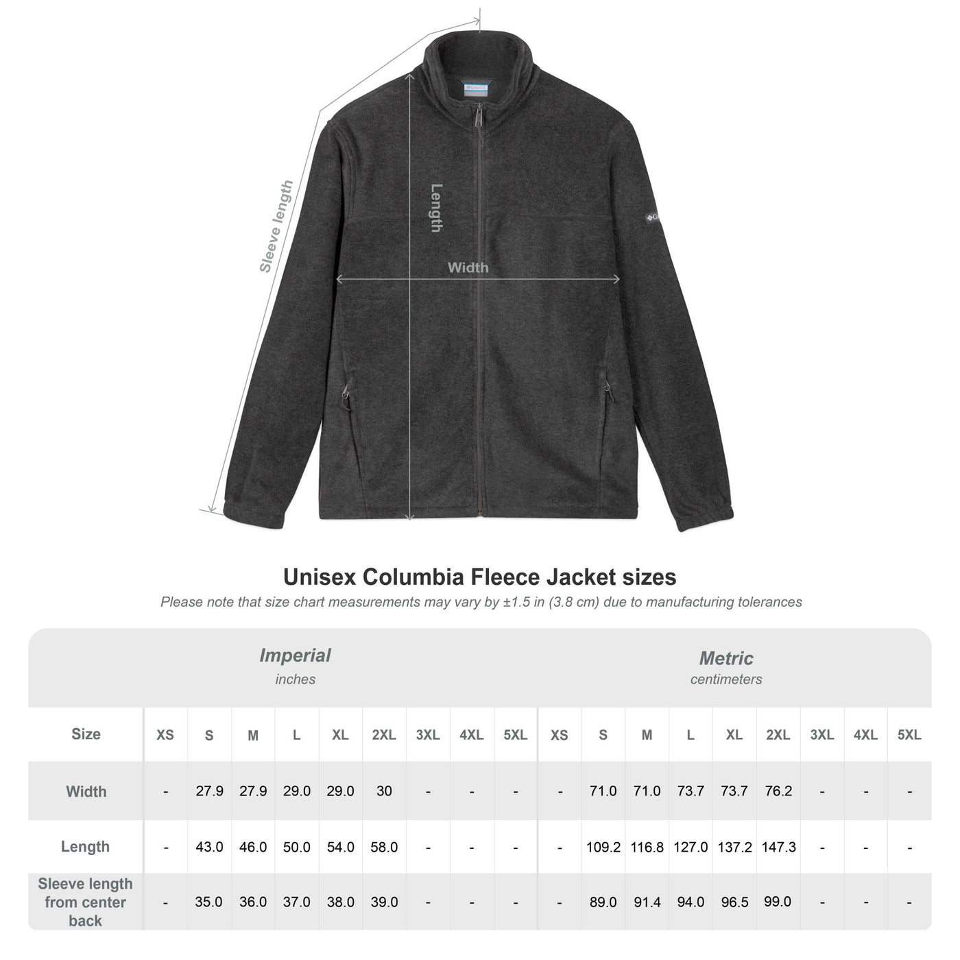 Ptahra B Embroidered Columbia Fleece Jacket for All Seasons, Cozy Outerwear for Outdoor Adventures, Personalized Gift for Her
