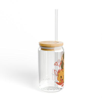 Ptahra B Trendy Reusable Sipper Glass, 16oz