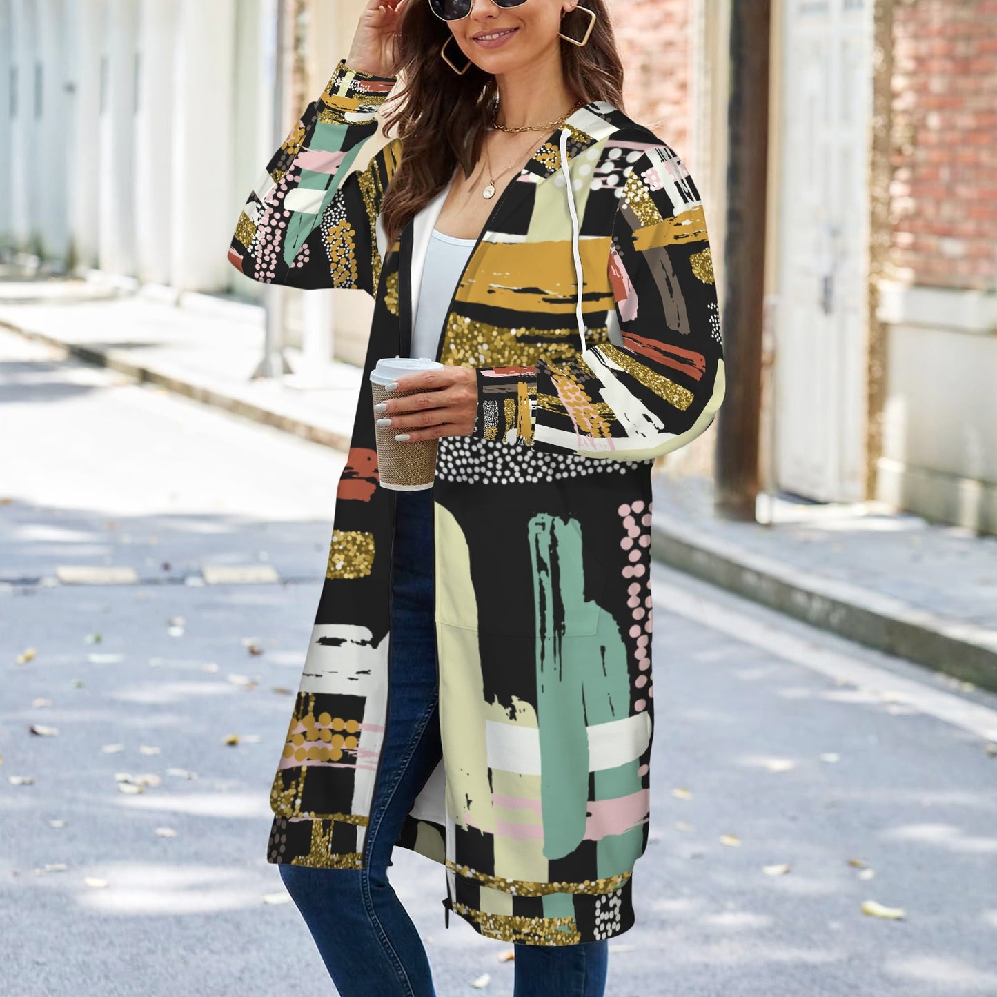 Women's Casual Long Hooded Coat