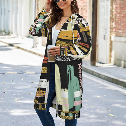 Women's Casual Long Hooded Coat