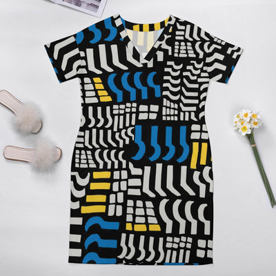 Women's Graphic Design Loose Pocket Dress