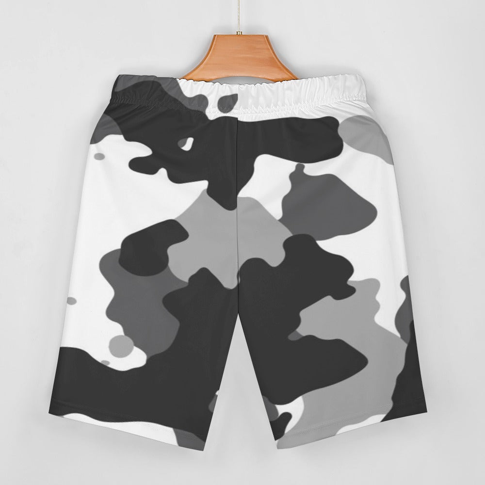Ptahra B V-Neck Camo Bat Sleeve Two Piece Set
