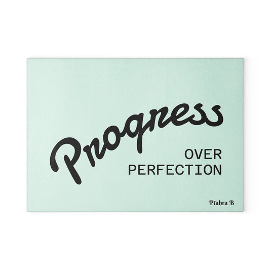 Ptahra B Motivational Glass Cutting Board