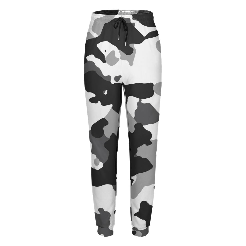 Ptahra B White/Black Women's Fully Print Sweatpants