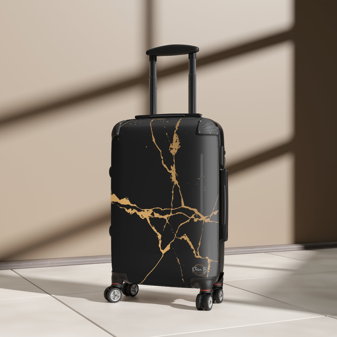 Ptahra B Elegant Marble Design Suitcase - Travel Luggage, Stylish Travel Accessory, Vacation Suitcase, Premium Carry-On, Gift for Travelers