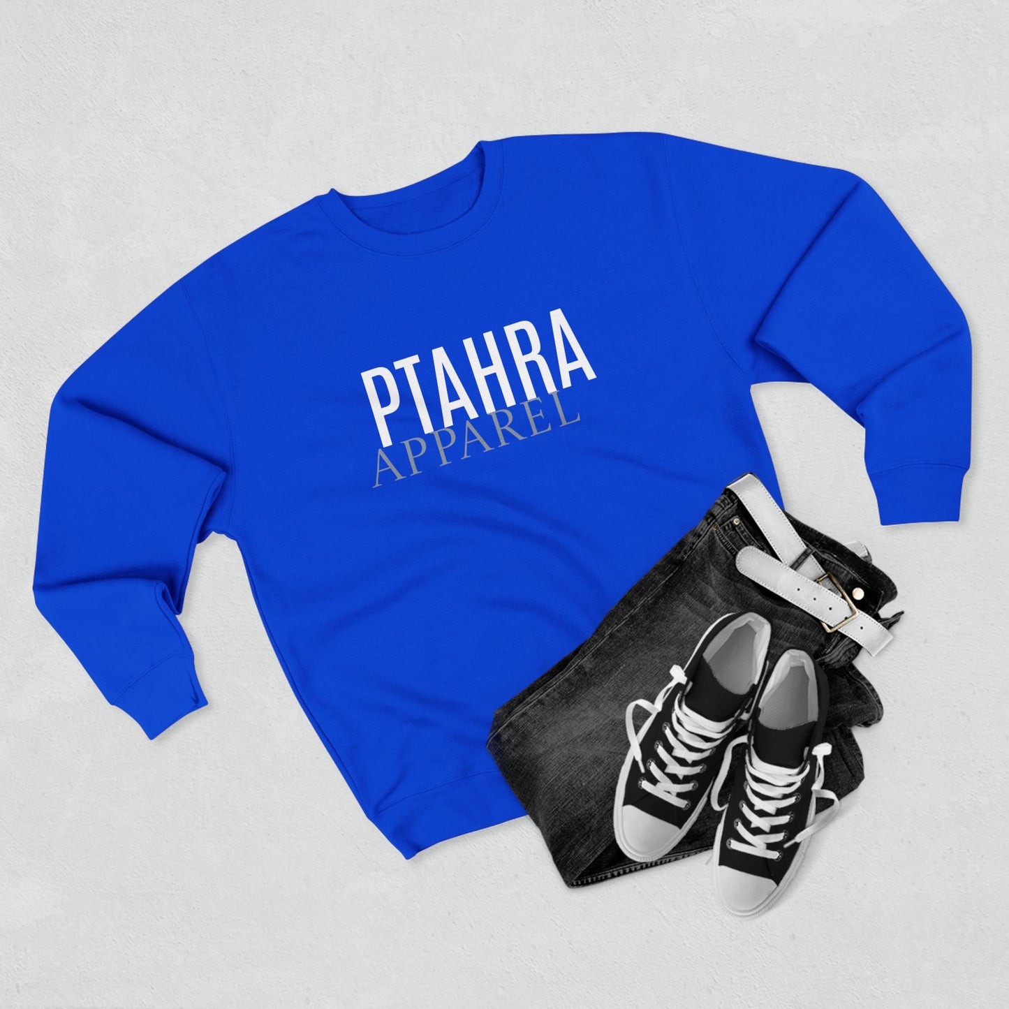 PTAHRA Apparel Crewneck Sweatshirt, Cozy Gift for Stylish Comfort, Everyday Wear, Casual Attire, Perfect for All Seasons