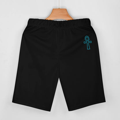 Black /Ankh V-neck Bat Sleeve Two Piece Set