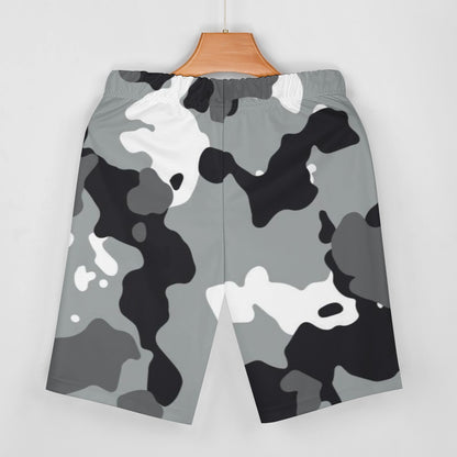 Women's Grey/White Camo V-Neck Bat Sleeve Two Piece Set