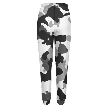 Ptahra B White/Black Women's Fully Print Sweatpants