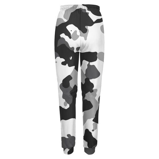 Ptahra B White/Black Women's Fully Print Sweatpants