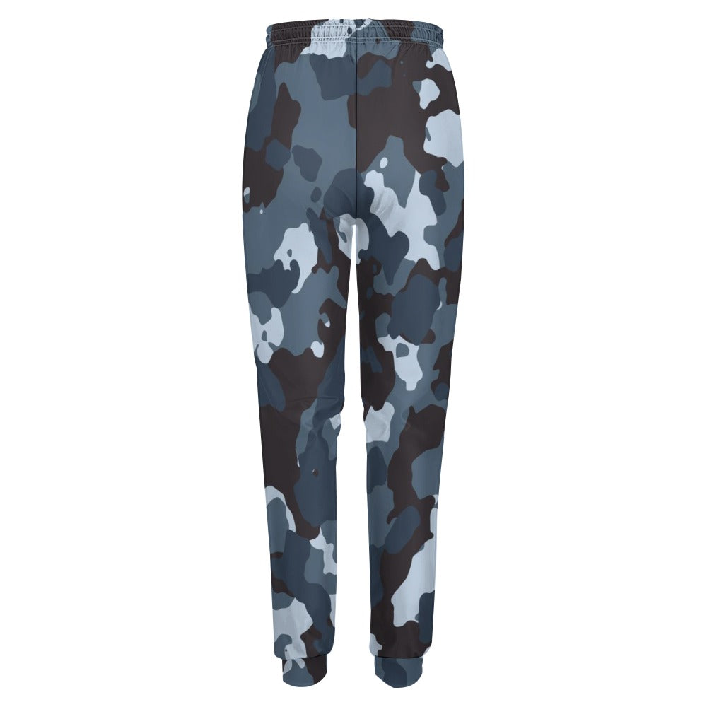 Ptahra B Women's Grey/Black Camo Fully Print Sweatpants