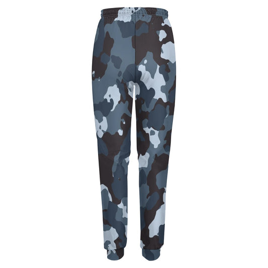 Ptahra B Women's Grey/Black Camo Fully Print Sweatpants