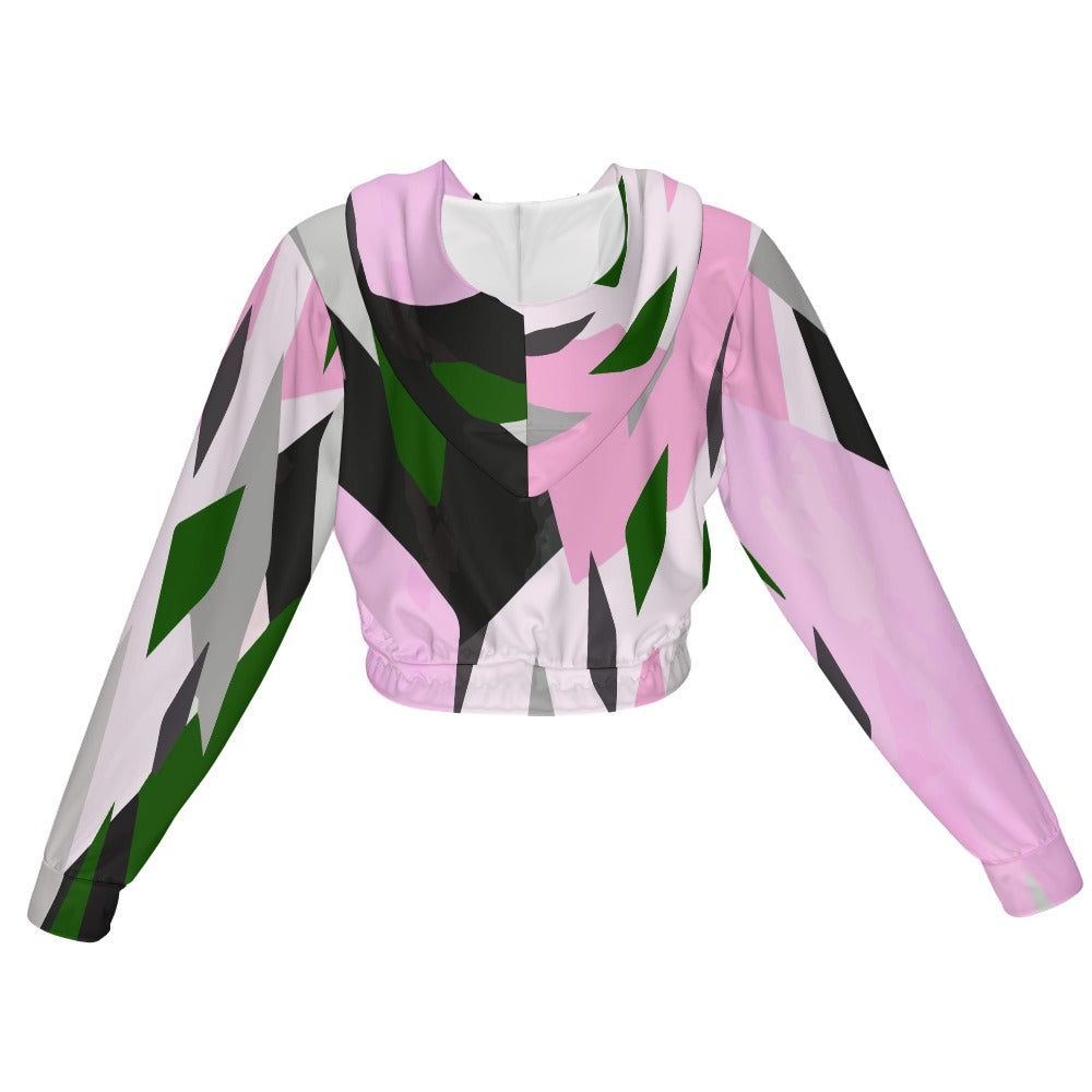 Women's Chiffon Cropped Jacket zipper coat